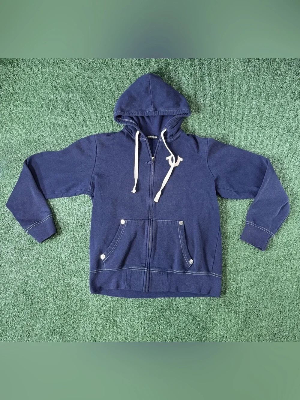 True Religion Hoodie Full zip Jacket  Size M Music World Tour Buddha Jeans